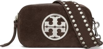 Tory Burch Mini Miller Suede Crossbody Bag in Shadow Oak at Nordstrom