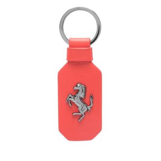 Ferrari Keyrings, male, Red, Size: ONE SIZE Red Keychain with Logo Plaque Attachment