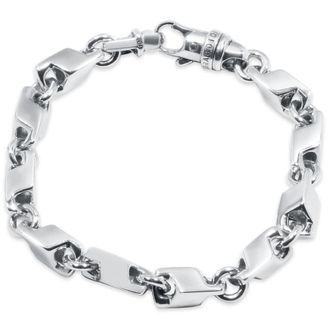 Pompeii3 Mens Seed & Rolo Link 14k Gold (54gram) or Platinum (86gram) 7mm Bracelet 8
