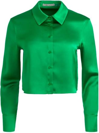 Alice & Olivia Mujer, Blusas y Camisas, Verde, Talla: M