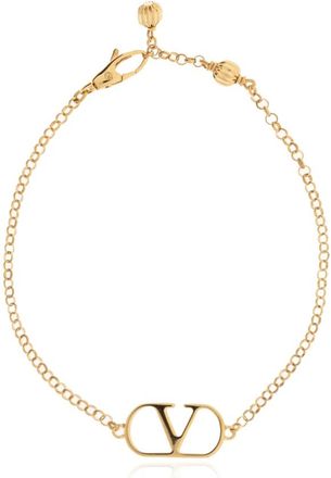 Valentino Garavani VLogo Signature Armband - Dames - Armbanden - Geel - M - Leer - Accessoires