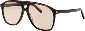 Saint Laurent Womens Sunglasses Sl596 Dune Havana Acetate Brown