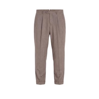 HUGO BOSS Pantalones L-Peet-Pleat-252 - Trousers - Hombre - Marr&oacute;n - 2XL