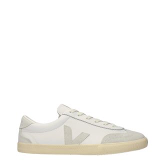 Veja Sneakers Volley Herrens Leder Wei&szlig;/Hellgrau