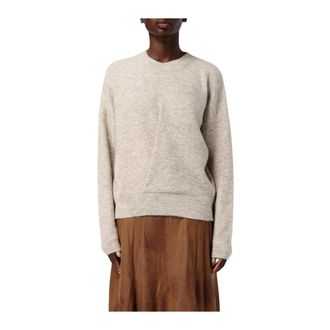 Isabel Marant Dames, Truien, Beige, Maat: 3XS Wol