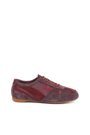 Diesel D-Mile-Flat sneakers with suede overlays - Sneakers - Woman - Red