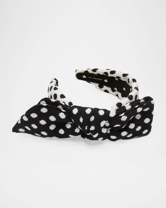 Lele Sadoughi Holly Polka Dot Headband