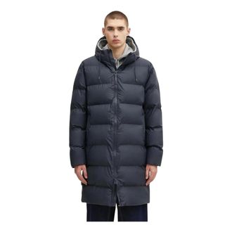 Rains Piumino Lungo - - Coats - Uomo - Blu - S
