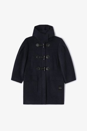 Ganni Navy Wool Duffle Coat - Size 10/12