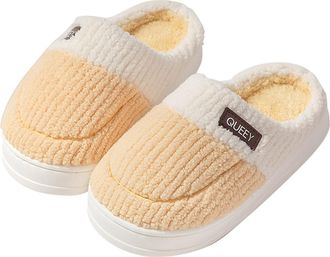 Generic Thick Soled Slippers Women Plush Warm Winter Home Cotton Shoes Fuzzy Comfy Memory Foam House Slippers Lightweight Breathable Anti-Slip House Shoes Com