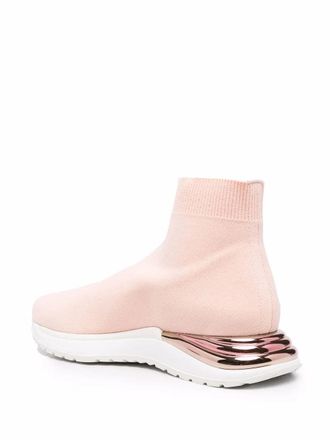 Ferragamo Logo Slip-On Sneaker - Pink