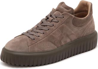 Hogan H-Stripes Allacciato - Heren - Sneakers - Bruin - 45 EU - Leer - Schoenen