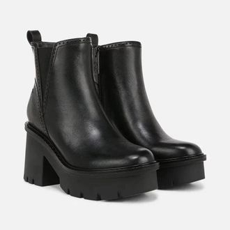 Naturalizer Womens Naturalizer Quest J2381L1001 Boots Black Leather Ankle Bootie ZAP1787