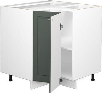 Vicco Armario De Esquina Fame-line, Verde Dorado Casa De Campo, 80.5 Cm, Et M&aacute;rmol