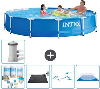 Intex Piscina Con Estructura Redonda - 366x76 Cm - 7-piezas S21004