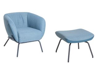 Schubiger M&ouml;bel Sessel + Hocker Dragon