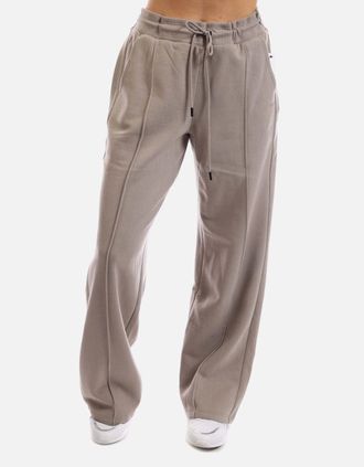 DKNY Womens Embellished Logo Print Leg Pant - Brown - Size: 12