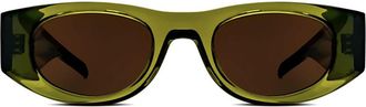 Thierry Lasry Mastermindy 390 Womens Sunglasses Green Size 48