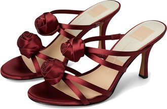 Dolce Vita Linzy Womens Sandals Wine Satin : 7.5 M, Rubber