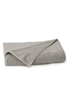 Boll & Branch Turkish Rib Bath Towel in Pewter at Nordstrom