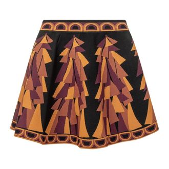 Pucci Baiadera Print Uitlopende Jacquard Rok - Dames - Rokken - Veelkleurig - Maat: XS Nylon