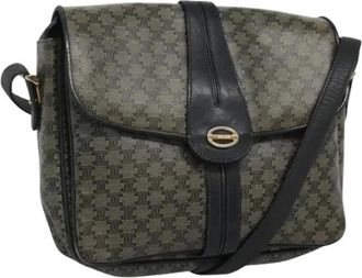 Celine Pre-owned Cross Body Bags, female, Blue, Size: ONE SIZE Pre-owned Canvas Vintage Cross Body Bag