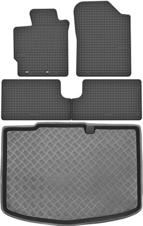 OEM Set Di Tappetini In Gomma Per Auto E Tappetino Per Bagagliaio Per Toyota Yaris Iii Hatchback Dal 2011 Al 2019