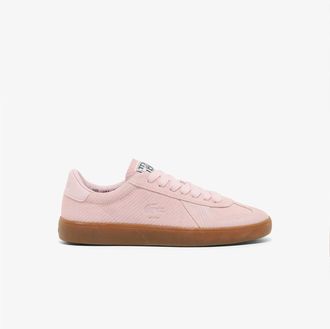 Lacoste Womens Baseshot Pro Trainers in Pink Leather - Size UK 5.5