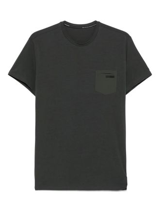 Roberto Ricci Design T-shirt met logopatch - Groen