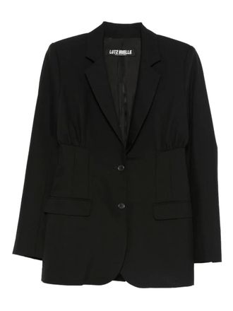 Lutz Huelle Adore button-fastening blazer - Black