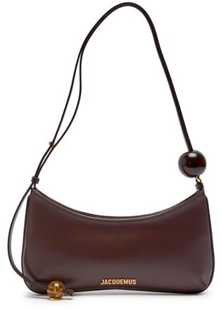 Jacquemus Le Bisou Perle Leather Shoulder bag - Brown - One Size