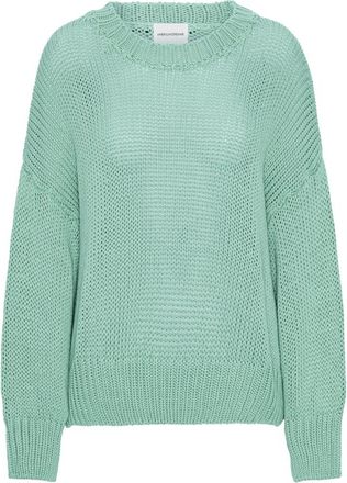 Americandreams Pepper Ronde Hals Katoenen Pullover - Dames - Ronde hals truien - Groen - M - Katoen - Truien & Vesten