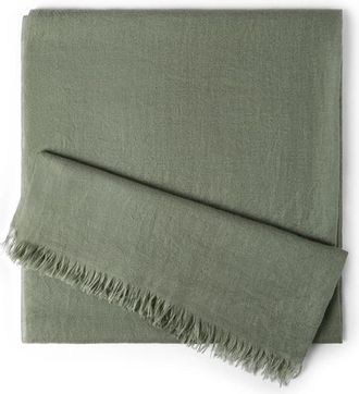 Brunello Cucinelli Cashmere and silk scarf in Green at Nordstrom