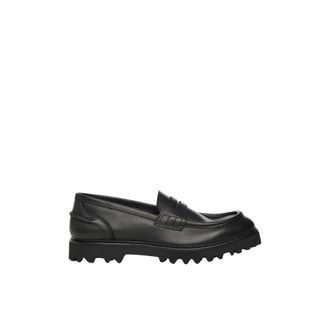 Giuliano Galiano Loafers, male, Black, Size: 10 US Kobra Leather Loafer