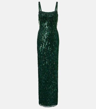 Jenny Packham Fleur sequined gown