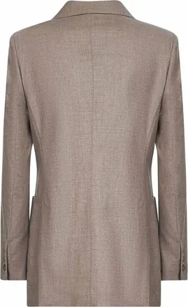 Max Mara Womens Blazer Harald Turtledove Cashmere Grey Jacket