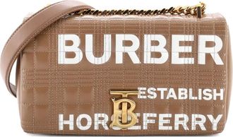 Burberry Lola Quilted Printed Coated Canvas Small shoulder bag - Beige