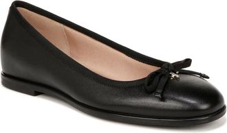 Naturalizer Womens Naturalizer Essential Ballet Flats Black Leather Bow Slip On GAL1192