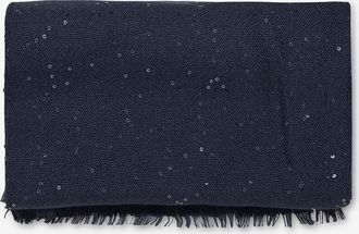 Brunello Cucinelli Webschal aus Kaschmir und Seide mit Pailletten Dazzling