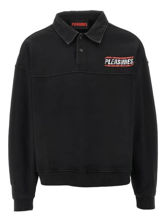Pleasures graphic polo shirt - Black