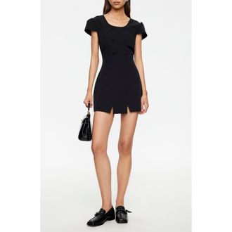 Lioness Rosa Minidress in Noir at Nordstrom, Size X-Small