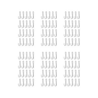 OEM Barras De Cortina Plisadas Individuales De Metal Con Tratamiento Para Ventanas, Color Plata (120 Piezas)