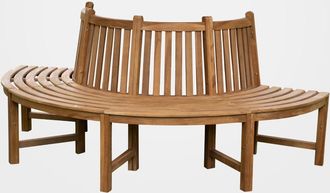 Clp Banco de jard&iacute;n para 4 personas en madera marr&oacute;n