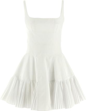 Giovanni Bedin White Poplin Short Womens Dress