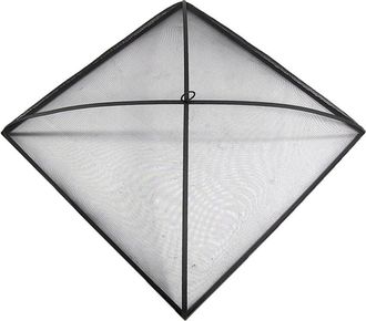 Sunnydaze Spark Screen 31In Square Heavy-Duty Steel Mesh Fire Pit Cover Accessory
