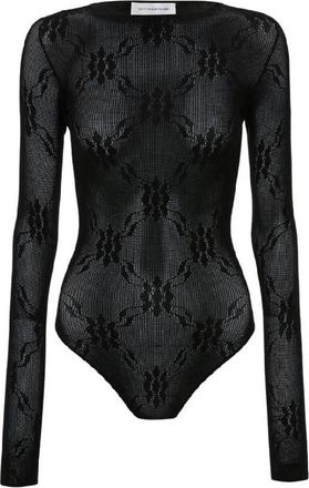 Victoria Beckham Long-Sleeve Backless Bodysuit