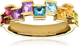 Ross-Simons Multi-Gemstone Ring in 18kt Gold Over Sterling