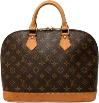 Louis Vuitton Pre-owned Alma PM - Dames - Vintage Handtas - Bruin - ONE Size - Leer - Vintage