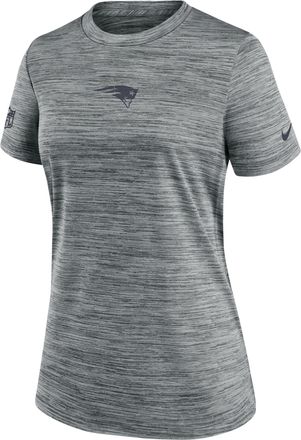 Nike New England Patriots Sideline Team Issue Velocity Nike Womens Dri-FIT NFL T-Shirt in Grey | 03EY06G8K-P88