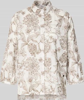 Brax Brax Regular Fit Hemdbluse aus reiner Baumwolle Modell VIKI in Hellbraun, Gr&ouml;&szlig;e 36